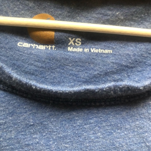 Blue Carhartt long sleeve shirt/top - Picture 2 of 2